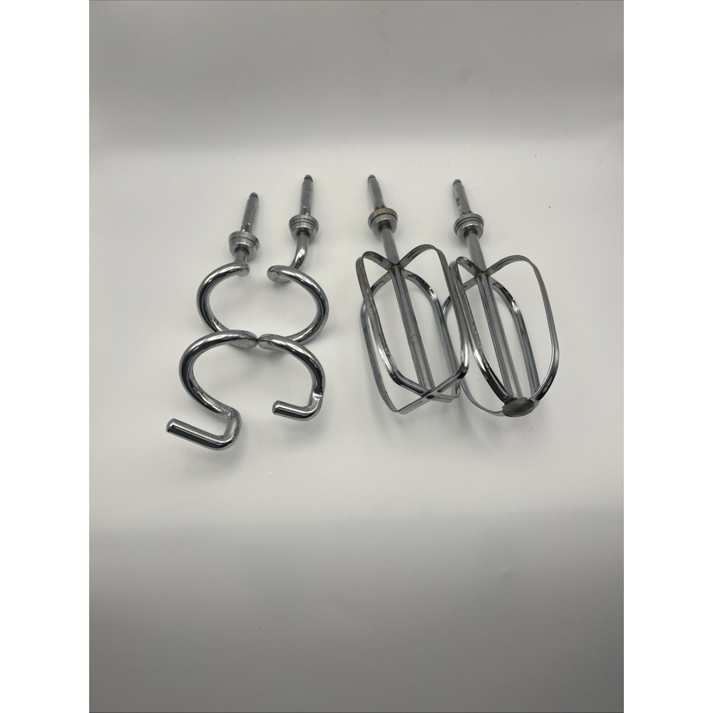 Oster Regency Kitchen Center 4 Piece Beater Attachments mixerdough hooks set